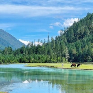 不到20℃的雪山秘境 一路看尽湖泊草原