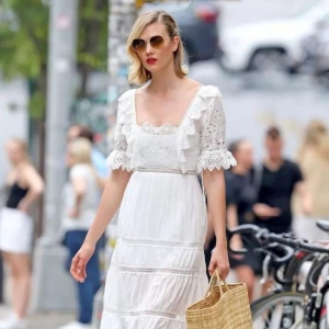 30℃+的夏天 就靠法式小白裙拯救世界了
